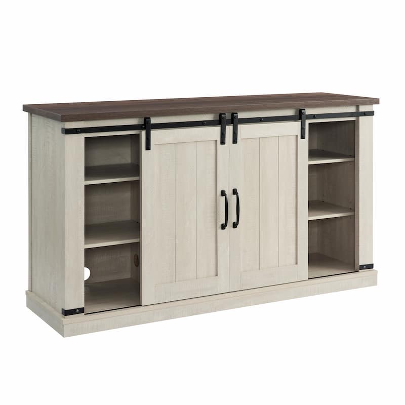 TV Stand,Entertainment Centers for TV Up to 60" with Sliding Doors and